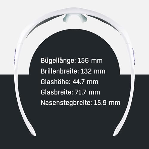 ALPINA NYLOS HR Sportbrille, white-purple gloss, One Size – Ansicht 5