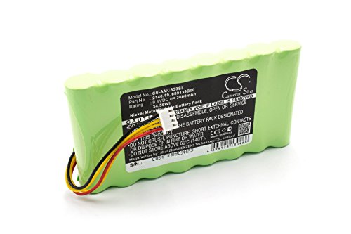 vhbw batteria sostituisce AMC 2140.19, 689139B00, 694233 per dispositivo di misurazione (3600mAh, 9,6V, NiMH)
