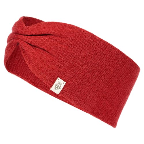 Bandeau cachemire pur Roeckl Classic Red pour protéger vos oreilles en hiver