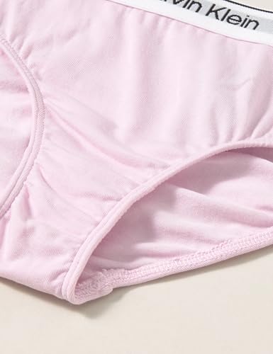 Calvin Klein Mädchen 5er Pack Slips Bikini Form mit Logobund, Mehrfarbig (Lghtllc/Rndnc/Baprct/Pvhwht/Pvhblk), 12-14 Jahre
