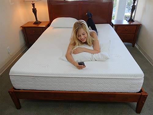 Snuggle-Pedic Twin XL Mattress - Ultra-Luxury Memory Foam Hybrid, 10 Inch, Bamboo Cover, Firm