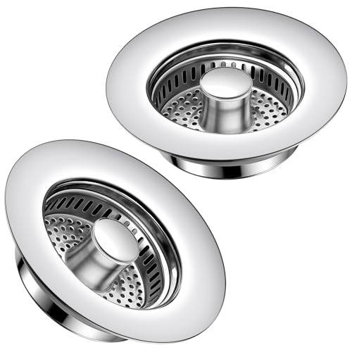 TGOSOMT Kitchen Sink Drain Strainer Stopper, Anti-Clog & Quick Drain
