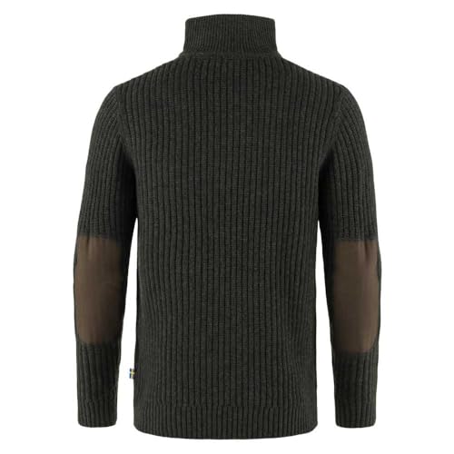 Fjallraven 86672-633 Övik Half Zip Knit M/Övik Half Zip Knit M Sweatshirt Herren Dark Olive Größe L