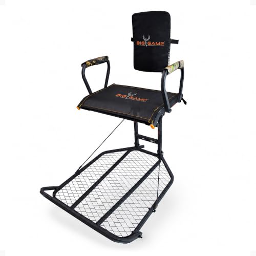 Image of Big Game Hang-On Treestand, Lightweight Steel Construction