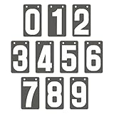 GOGO Score Keeper 0-9 Sportanzeigetafel PVC Sport Flip Karten (Ringe nicht enthalten)