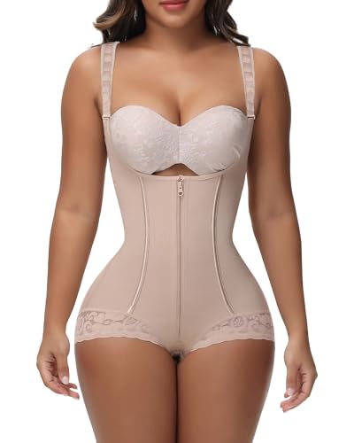 SHAPSHE Fajas Colombianas Shapewear Bodysuits for Women Tummy Control Butt Lifter Compression Garment Open Bust