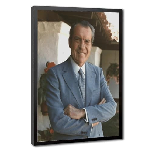 Poster Richard Nixon pour collectionneur tableau toile avec cadre de salon