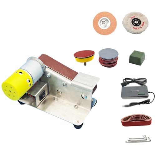 Ponceuse À Bande Électrique, Ponceuse Électrique Pour Banc, 7 Réglages De Vitesse Et Interrupteur Avant/arrière, Affûteur De Couteaux À Angle Fixe De 15 Degrés Pour Le Traitement Des Métaux, L'artisan