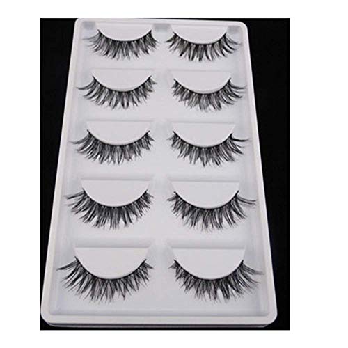 Preisvergleich Produktbild Meclelin Falsche Wimpern 5 Pair / Lot Nette Criss Kreuzen Voluminöse