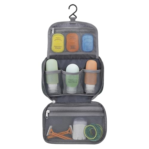 Travelon 42981 530 Compact Hanging Toiletry Kit, Charcoal, One Size by Travelon - Image 3