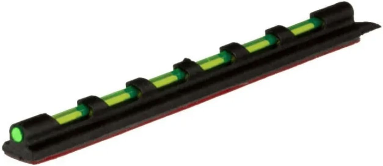 TruGlo Low-Profile Universal Fiber Optic Front Shotgun Wing & Clay Glo-Dot Sights, Green/Red/Dual Color