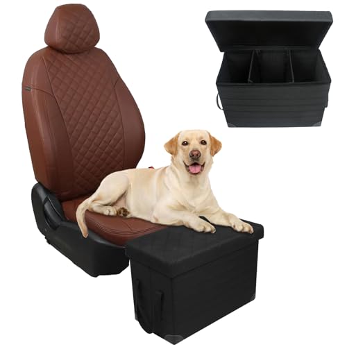 GOYJOY Sitzverlängerung für Hunde, Rück- und Vordersitzverlängerung mit Stauraum für SUV, LKW, Limousine, kann bis zu 90 kg tragen, für große, kleine, mittelgroße Haustiere