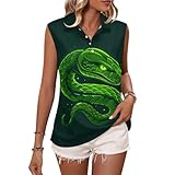 Photo Gallery cobra snake - polo estiva da donna, senza maniche, da golf, camicette, stile:, xxl Photo Gallery cobra snake - polo estiva da donna, senza maniche, da golf, camicette, stile:, xxl