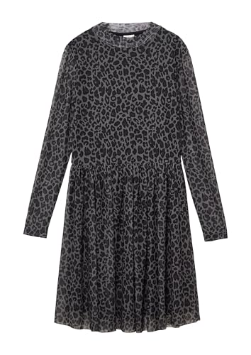 s.Oliver Mesh-Kleid mit blickdichtem Futter und All-Over-Print