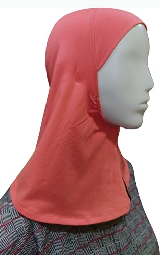 Image of TCP Women's Ninja Beige Jersey Cap, under scarf Neck Covering Hijab Tube cap Age 16+ years