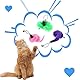 Ptwola 10 Stück Katze Wand Spielzeug Ersatz Nachfüllung Katzenwurmspielzeug Nachfüllungen Katzenstab Teaser Ersatzminen pelziger Schwanz Wurm mit Glocken für Katzen Kätzchen