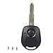 KSTE Clé Voiture Case, 2 Boutons Noirs à Distance clé Compatible with Le logement Case Fits S-s-a-n-g-Y-o-n-g A-c-t-y-o-n K-y-r-o-n R-e-x-t-o-n