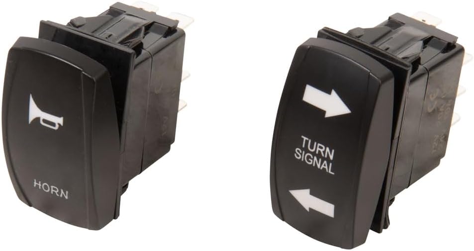 TUSK Plug and Play UTV Signal & Horn Kit with Button Lights Compatible with Polaris RZR XP/XP4 1000 2014-2023/RZR 900 Trail 2015-2026/RZR XP/XP4 Turbo 2016-2021