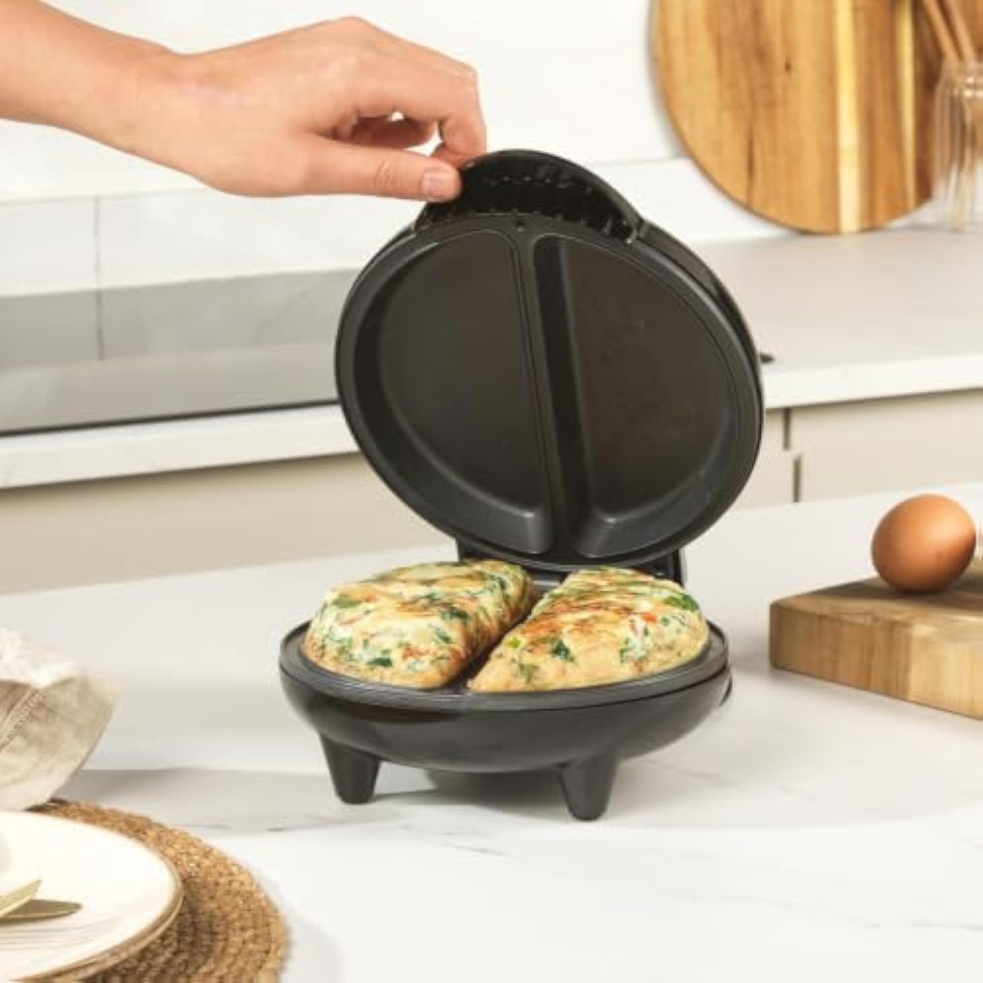 750W Electric Double Omelette Maker, Non-Stick