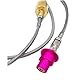 Soda Machine CO2 Adapter Quick Connection Hose Direct Connection from CO2 Tank to Soda Machine, Compatible with Terra Art Gaia Duo Aqua Fizz Machine that Use Pink CO2 Cylinder