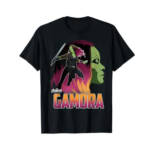 Marvel Infinity War Gamora Head Profile Camiseta