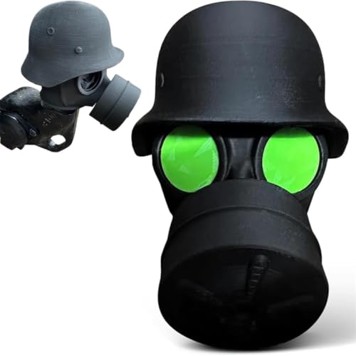 Lustige Gasmaske Abdeckkappe für Anhängerkupplung Helm Anhängerkupplung Anhänger Nabenlager Staubkappen Schutzkappe für Anhängerkupplung Universal-Steckerkappen für Deichselanhänger