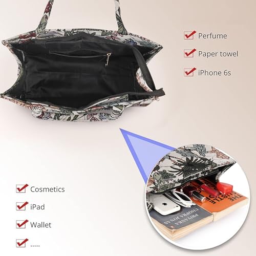 Image of Women Multicolor Tote Bag Stylish Versatile Messenger Handbag