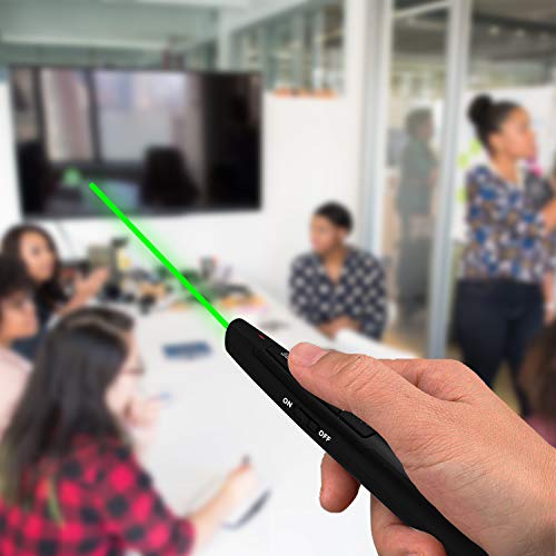Puntero láser verde BYEASY con control USB para pasar diapositivas de Google Slides 7