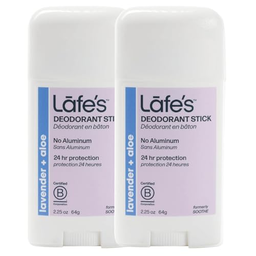 Lafe's Natural Deodorant | 2.25oz Aluminum Free Natural Deodorant Stick for Women & Men | Paraben Free & Baking Soda Free with 24-Hour Protection (Lavender & Aloe, 2.25 Ounce (2-Pack)) image 5