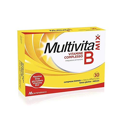 Multivitamix Integratore di Vitamine del Complesso B, 30 Compresse Bistrato