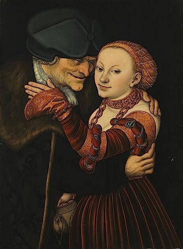 Ernst le Confesseur Affiches et Gravures Lucas Cranach Toile Décoration Salon 60x90cm