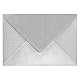 Netuno 25 Umschläge Perlmutt-Silber DIN B6 125x 175 mm 120g Aster Metallic Silver silberne Briefumschläge schick edel Briefkuverts schön für Einladungs-Karten Hochzeit Geburtstag Weihnachten