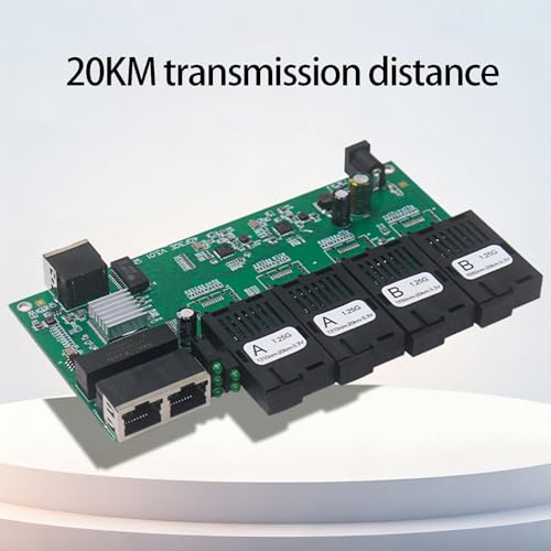 Convertidor de fibra monomodo Plugs Play con conector Ethernet de alta precisión 6