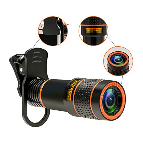 image for FengzeTech Phone Camera Lenses for Smartphone 4 in 1 Cell Phone Lens K