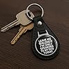 Cute Cat Anime Style Leather Keychain Stainless Steel Ring for Keys, Bags, or Backpacks - Image 2