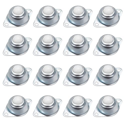 Shanqian SQUS-NYLONBALL-16-SILVER-201103 16Pcs 5/8 Inch Nylon Ball Transfer Bearing Unit cover