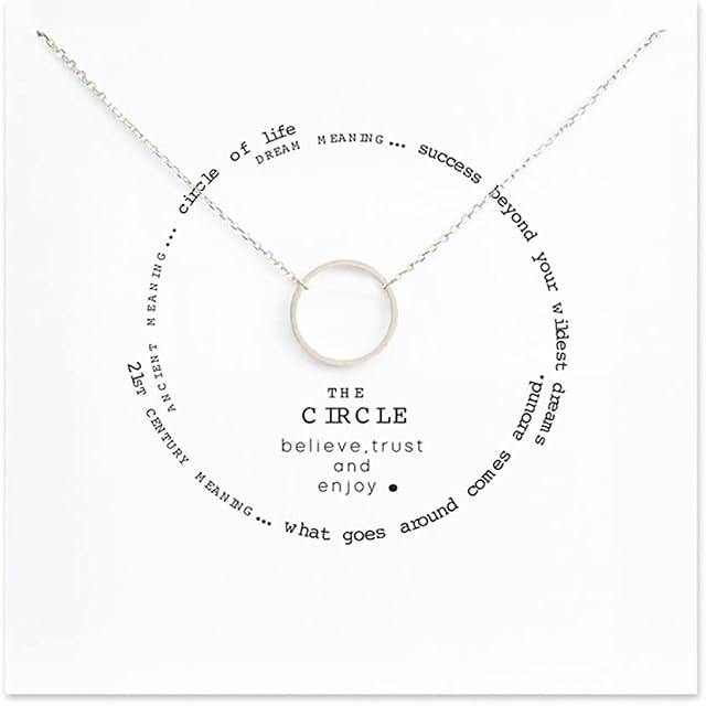 ZYAWP Friendship Silver Y Sun Compass Necklace Good Luck Elephant Pendant Chain Necklace with White Message Card Gift for Women and Sisters