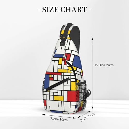 Abstract Pattern Stylish Men'S Messenger Bag - Durable Polyester, Huge Capacity & Adjustable Strap3