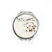 Cartoon Bear Animal Fruit Hand Compact Mirror Round Portable Pocket Glass