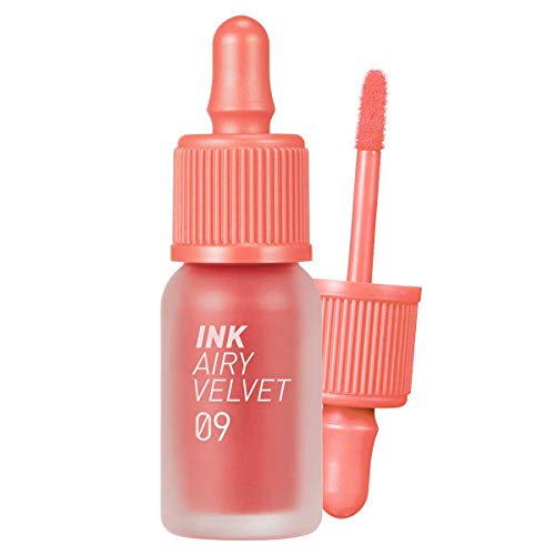 Peripera Ink Airy Velvet Lip Tint | High-Pigmentation, Lightweight, Soft, Moisturizing, Not Animal Tested | (009 100POINT CORAL)