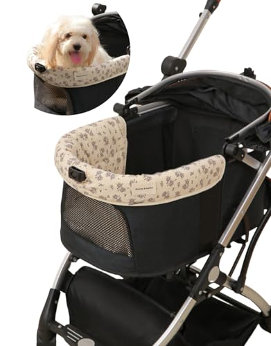 ペットカート用あごのせクッション ペットカート用 - マグネット固定 吸汗クッション 汚れ防止加長設計 小型犬から中型犬対応 - ひんたり冷感素材 ペットカート 冷却 犬カート ドッグバギー 折りたたみ可能 あごのせ対応 夏用クールクッション - 一枚あご