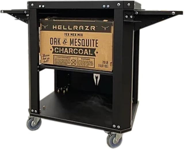 OPMOD HellRazr YAMA Charcoal Grill Cart, Black, YAMA-A-CT-01