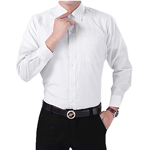 Preisvergleich Produktbild NOBRAND Herren Langarm Shirt Tooling Shirt Gr. L, weiß