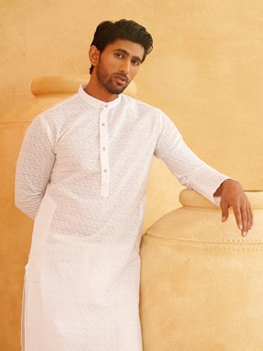 Sojanya (Since 1958 Motifs Embroidered Thread Work Pure Cotton Straight Only Kurta2