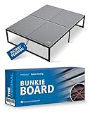 Meliusly Premium 10mm Bunkie Board Full Size (54x75'') Patent Pending Low Profile Bed Board Design - Breathable, Noise Minimizing, Moisture Resistant Bunkieboards, Low Profile Bed Support