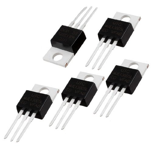 Aexit 5 Pcs Transistors MJE13005 3 Pole General Purpose MOSFET Transistors NPN Transistors