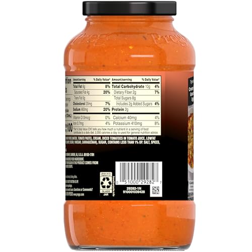 Image of Prego Creamy Tomato Pasta Sauce With Ricotta Cheese, 23.75 oz Jar (Pack of 2)