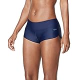 Speedo Damen Badehose Boyshort Länge, Damen, Bikini-Unterteile, Swimsuit Bottom Boyshort Length, Peacoat, Medium