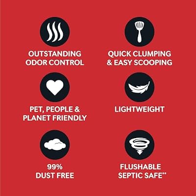 WORLD'S BEST CAT LITTER Multiple Cat Unscented, 32-Pounds - Natural Ingredients, Quick Clumping, Flushable, 99% Dust Free & Made in USA - Long-Lasting Odor Control & Easy Scooping