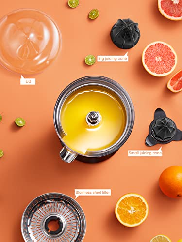 FOHERE Electric Citrus Juicer with Dual Cones — view 7